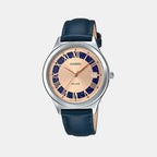 Enticer Women Quartz Rose Gold Dial Analog Leather Watch A1591