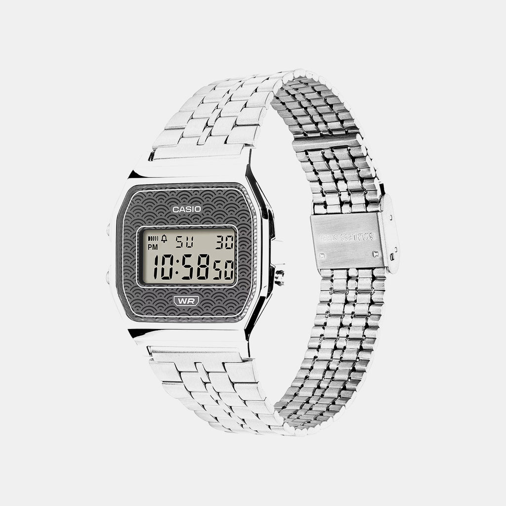 Unisex Digital Grey Dial Digital Stainless Steel Watch D433