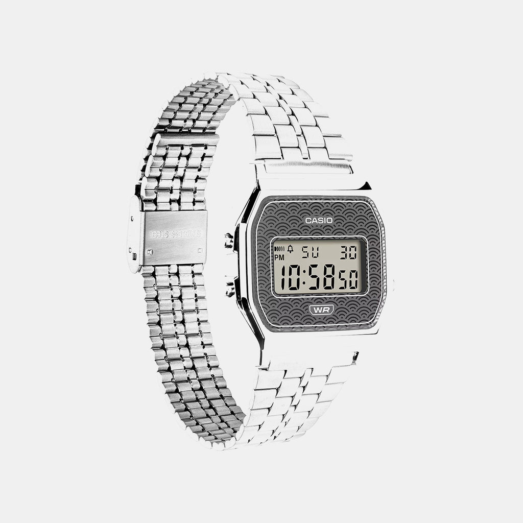 Unisex Digital Grey Dial Digital Stainless Steel Watch D433