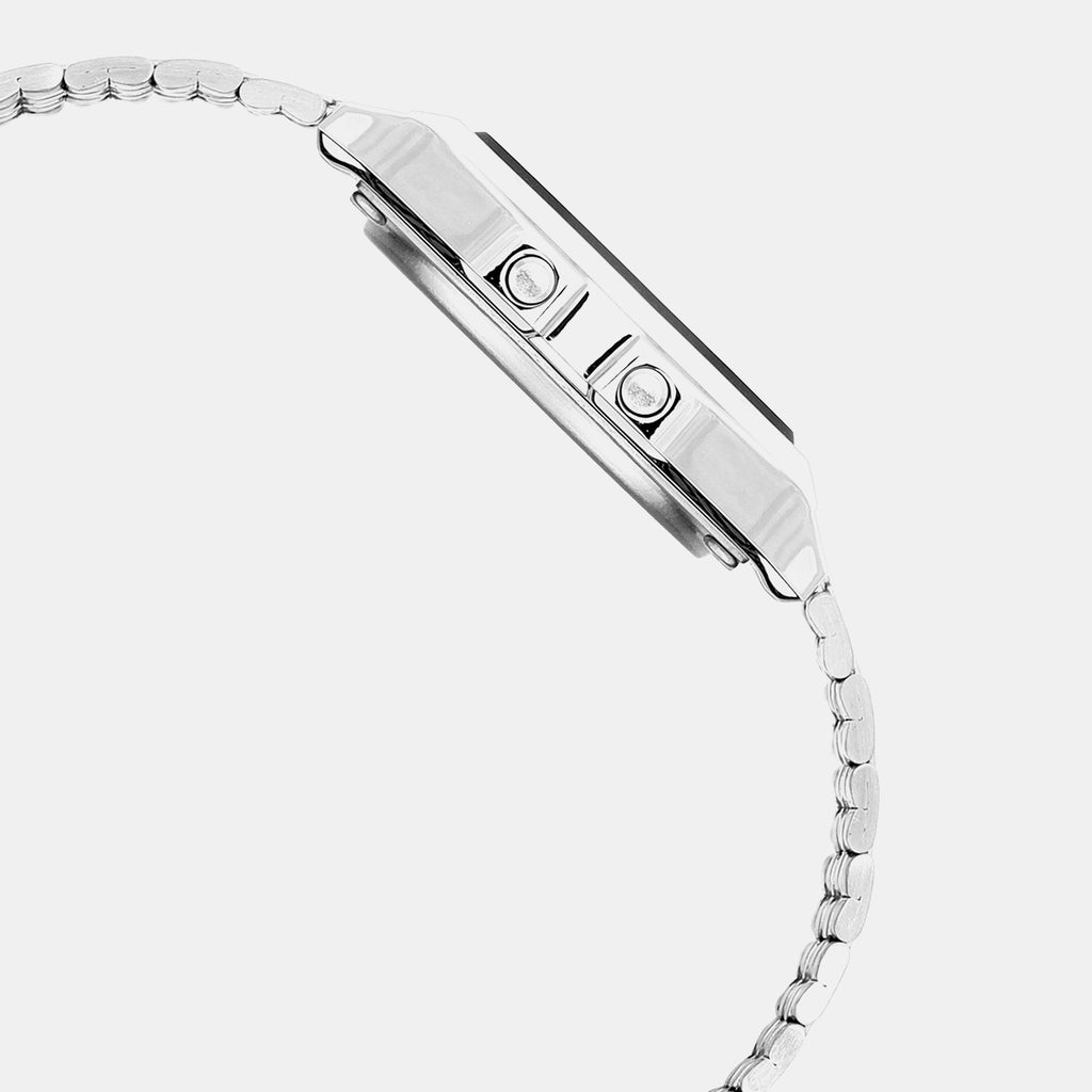 Unisex Digital Grey Dial Digital Stainless Steel Watch D433