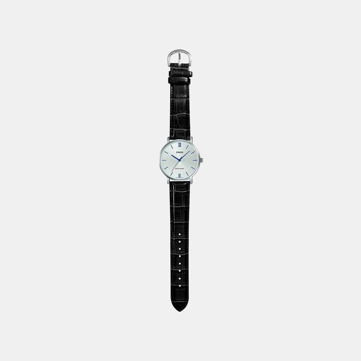 Enticer Men Quartz Silver Dial Analog Leather Watch A1617