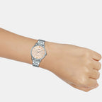 Enticer Women Quartz Pink Dial Analog Stainless Steel Watch A1624
