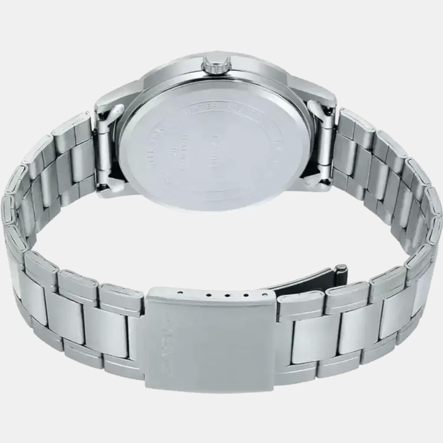 Enticer Men Quartz Black Dial Analog Stainless Steel Watch A1668