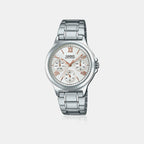 Enticer Women Quartz White Dial Analog Stainless Steel Watch A1697