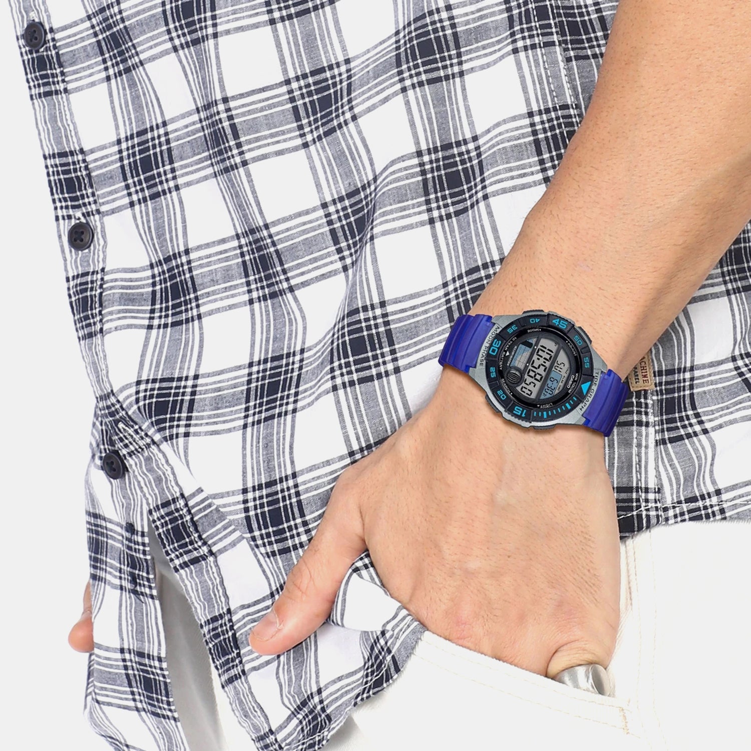 Youth Unisex Quartz Grey Dial Digital Resin Watch A1724