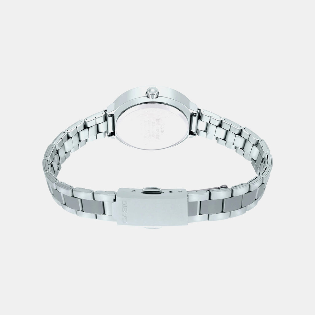 Enticer Women Quartz Silver Dial Analog Stainless Steel Watch A1732