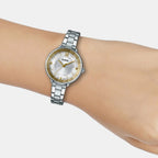 Enticer Women Quartz Silver Dial Analog Stainless Steel Watch A1732