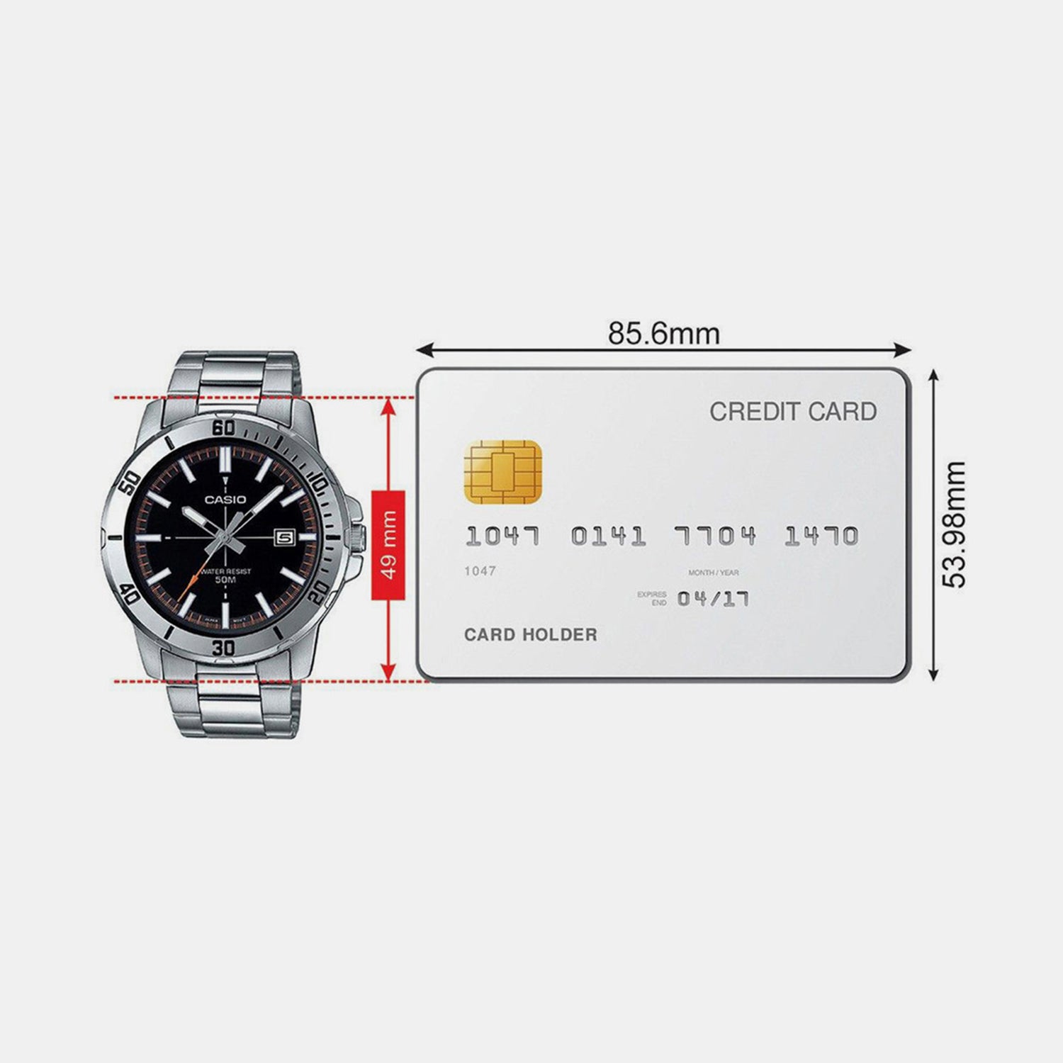 Enticer Men Quartz Black Dial Analog Stainless Steel Watch A1734