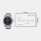 Enticer Men Quartz Black Dial Multi-Function Stainless Steel Watch A1748