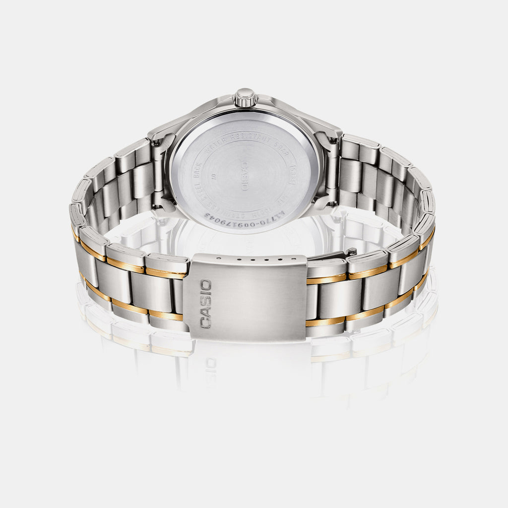 Enticer Men Quartz Gold Dial Analog Stainless Steel Watch A1770