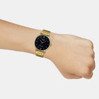 Enticer Men Quartz Black Dial Analog Stainless Steel Watch A1777