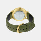 Enticer Men Quartz Green Dial Analog Leather Watch A1782