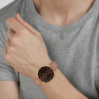 Enticer Men Quartz Brown Dial Analog Leather Watch A1783