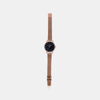 Enticer Women Quartz Black Dial Analog Mesh Watch A1794