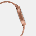 Enticer Women Quartz Rose Gold Dial Analog Stainless Steel Watch A1795