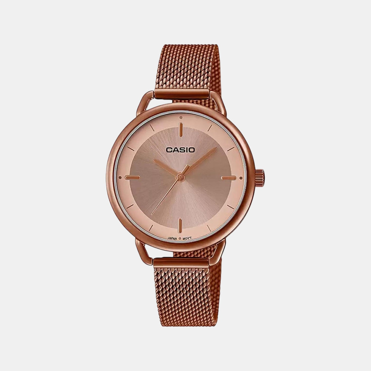 Enticer Women Quartz Rose Gold Dial Analog Mesh Watch A1799