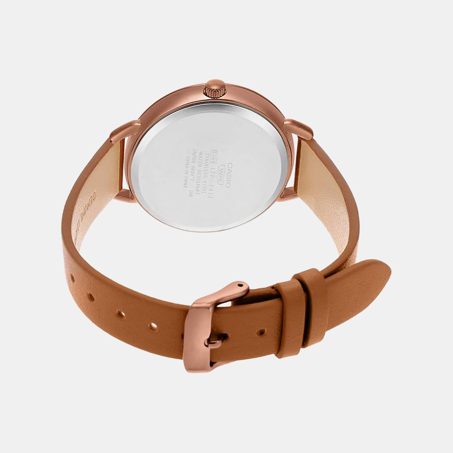Enticer Women Quartz Rose Gold Dial Analog Leather Watch A1801