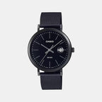 Enticer Men Quartz Black Dial Analog Stainless Steel Watch A1829