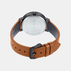 Enticer Men Quartz Blue Dial Analog Leather Watch A1830