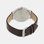 Enticer Men Quartz Yellow Dial Analog Leather Watch A1879