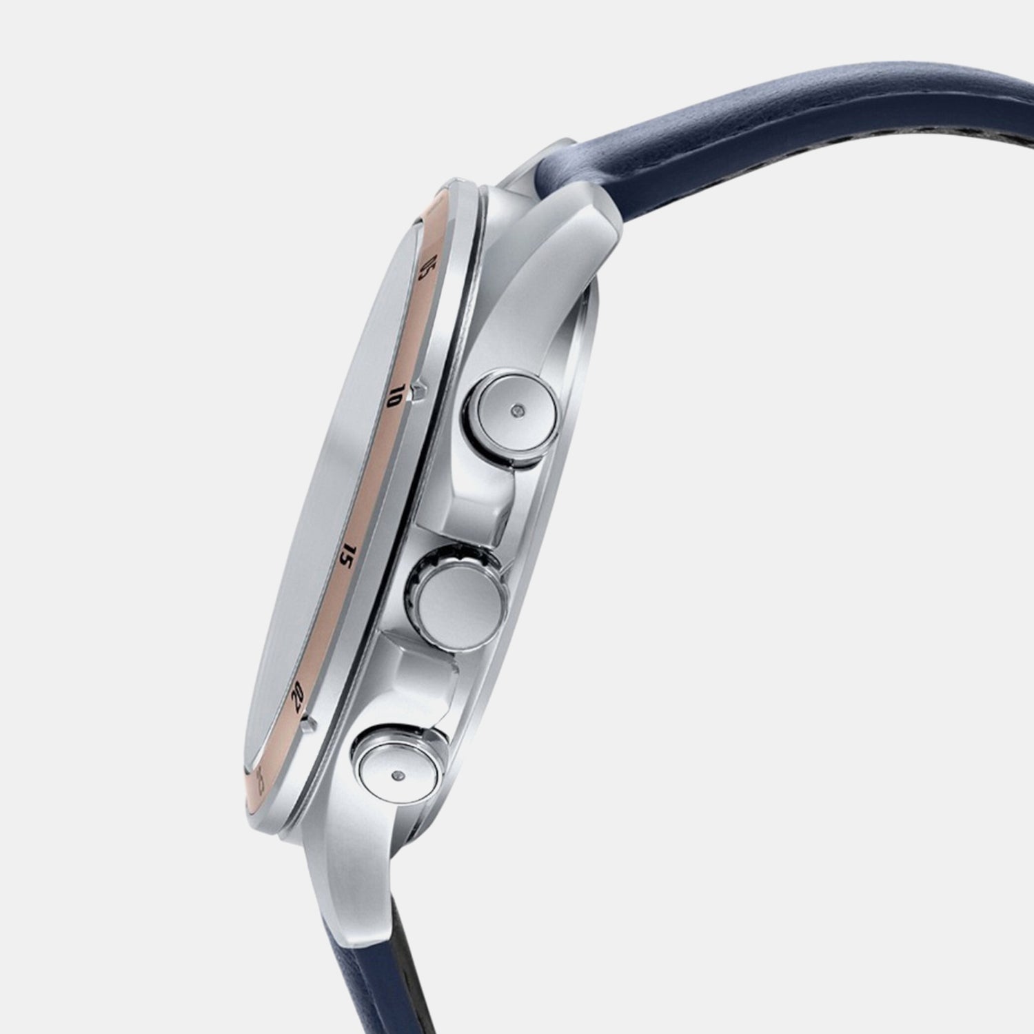 Enticer Men Quartz Blue Dial Chronograph Leather Watch A1889