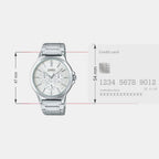 Enticer Men Quartz White Dial Chronograph Stainless Steel Watch A1892