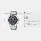 Enticer Men Quartz Black Dial Chronograph Stainless Steel Watch A1893
