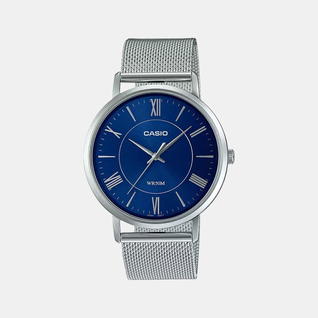 Enticer Women Quartz Blue Dial Analog Stainless Steel Watch A1918