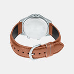 Enticer Men Quartz White Dial Analog Leather Watch A1929