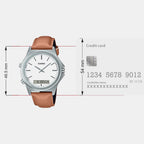 Enticer Men Quartz White Dial Analog Leather Watch A1929