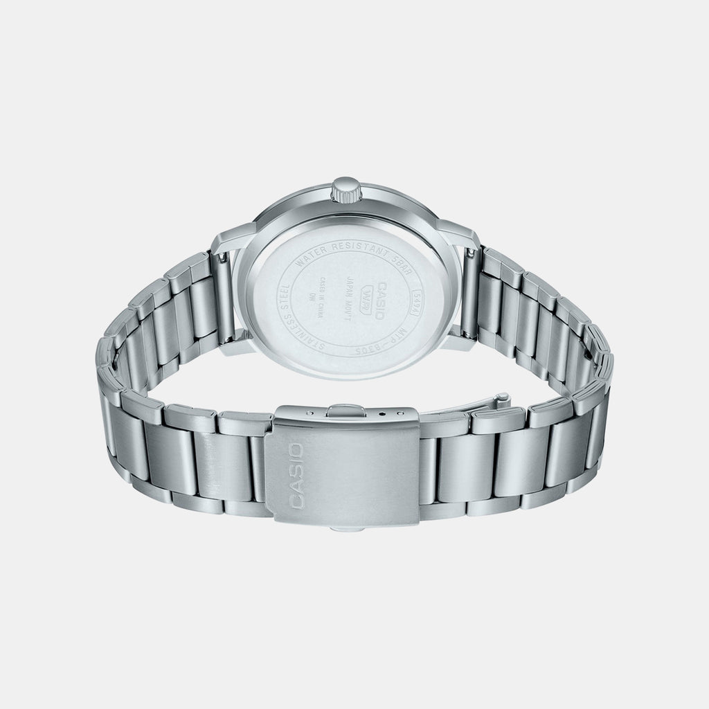 Enticer Men Quartz Silver Dial Chronograph Stainless Steel Watch A1935