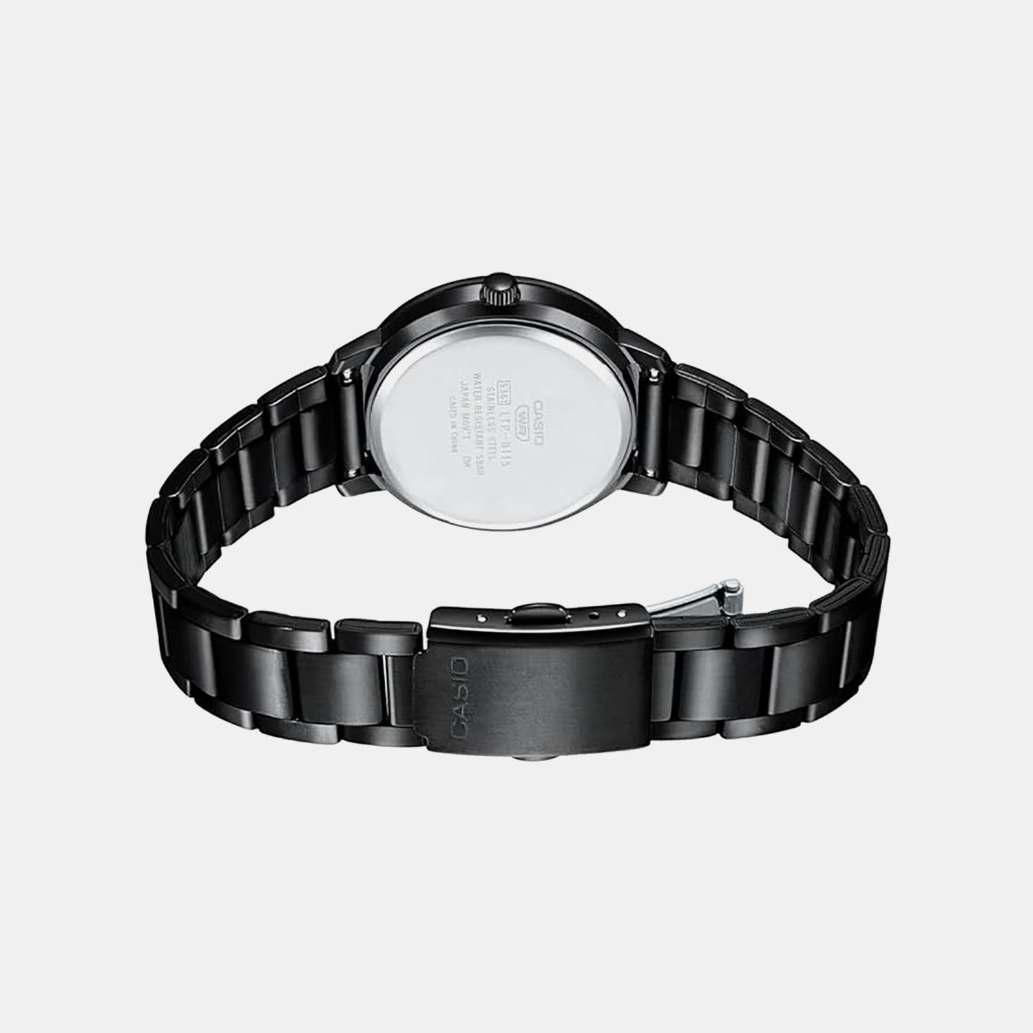 Enticer Women Quartz Black Dial Analog Stainless Steel Watch A1938