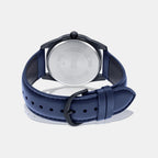 Enticer Men Quartz Blue Dial Analog Leather Watch A1944