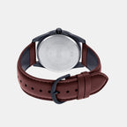 Enticer Men Quartz Red Dial Analog Leather Watch A1946