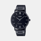Enticer Men Quartz Black Dial Analog Stainless Steel Watch A1973