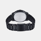 Enticer Men Quartz Black Dial Analog Stainless Steel Watch A1979