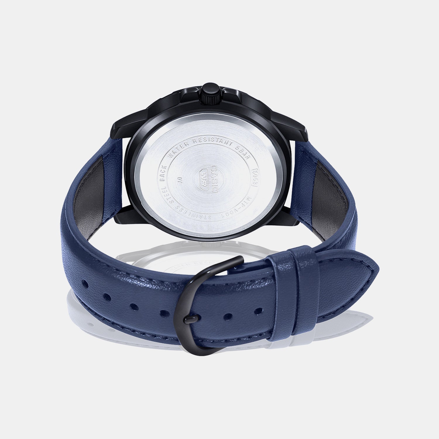 Enticer Men Quartz Blue Dial Analog Leather Watch A1982