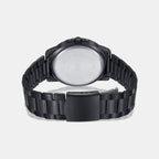 Enticer Men Quartz Black Dial Chronograph Stainless Steel Watch A1984