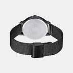 Enticer Men Quartz Black Dial Analog Stainless Steel Watch A1990