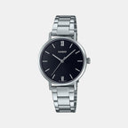 Enticer Women Quartz Black Dial Analog Stainless Steel Watch A1997