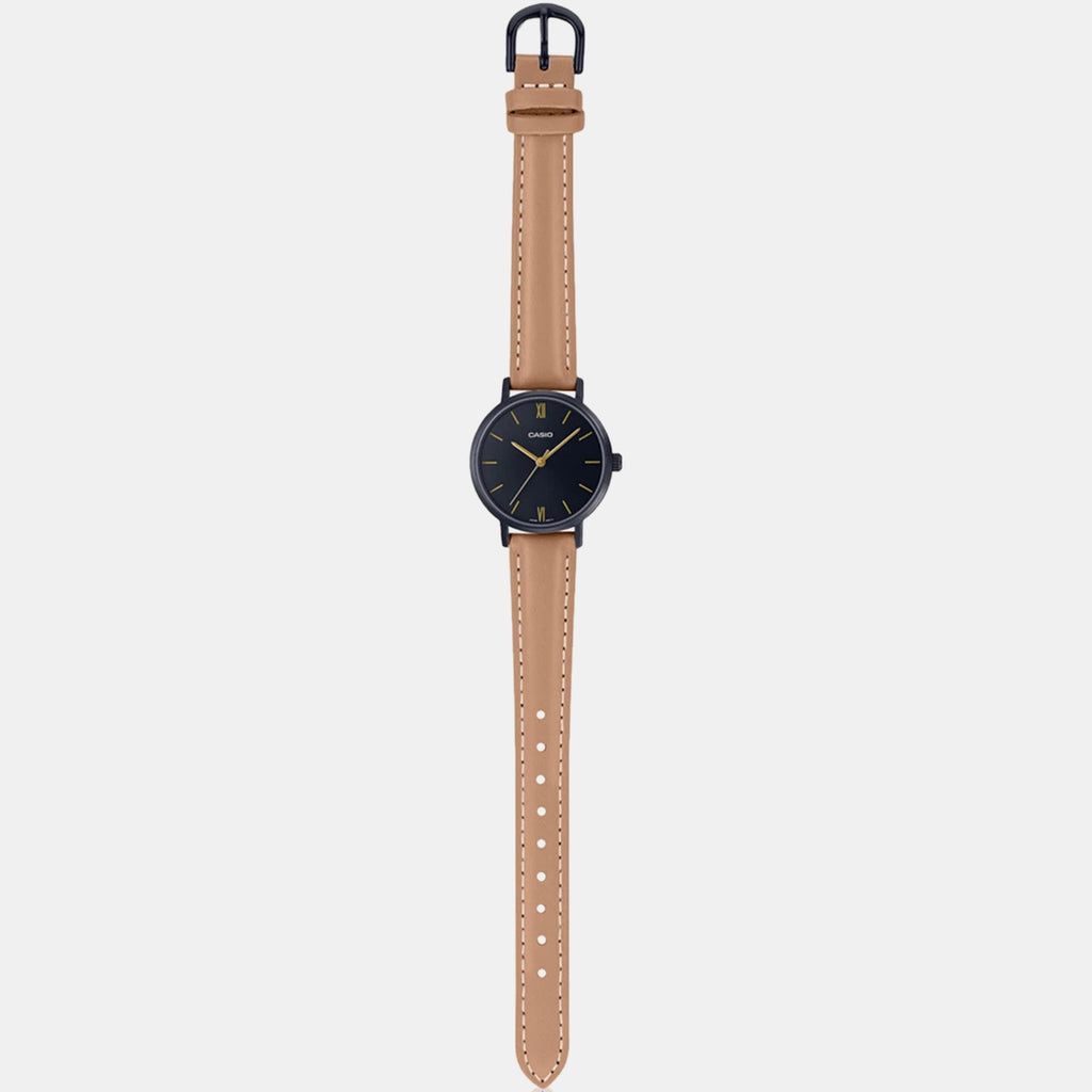 Enticer Women Quartz Black Dial Analog Leather Watch A2000