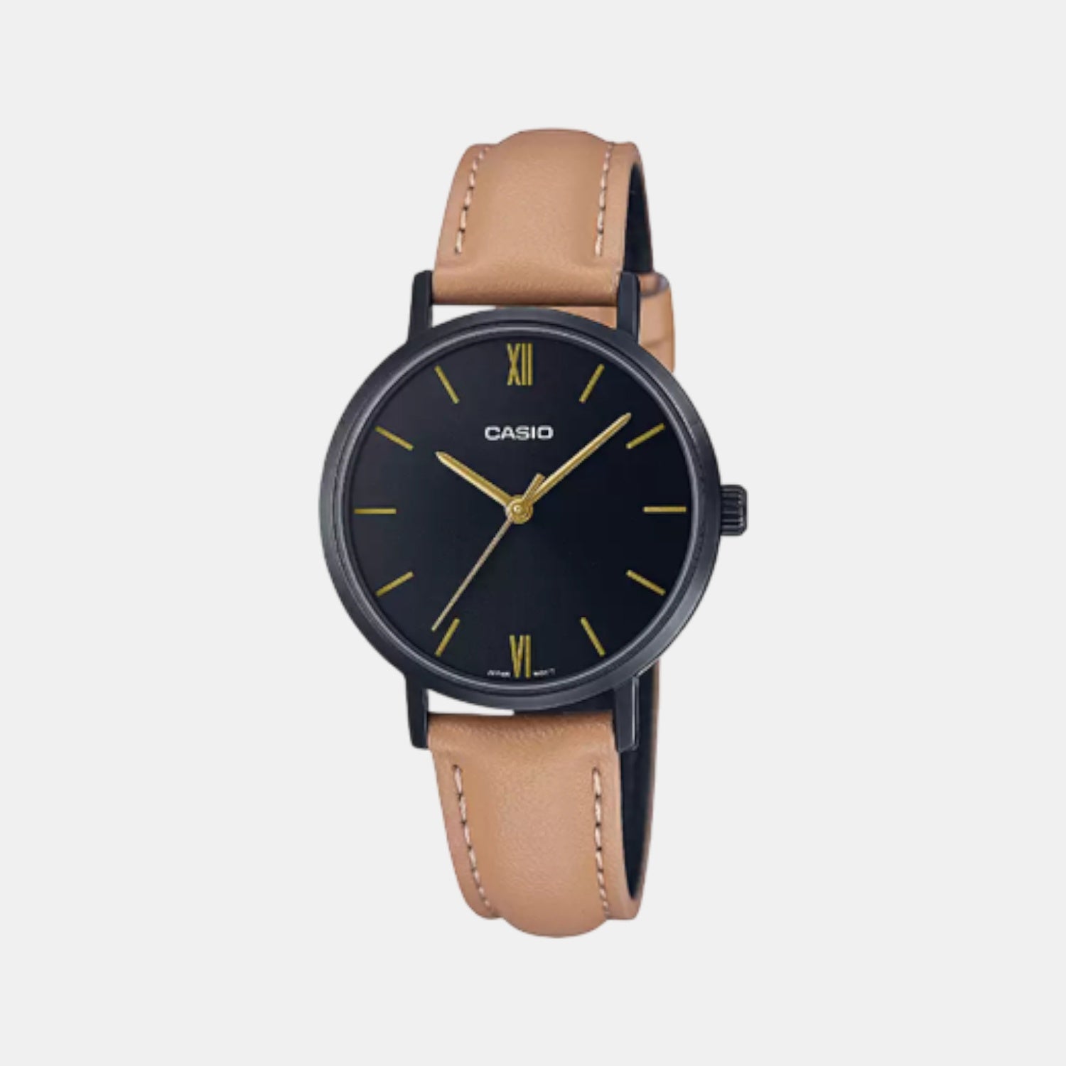 Enticer Women Quartz Black Dial Analog Leather Watch A2000