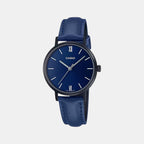 Enticer Women Quartz Blue Dial Analog Leather Watch A2001