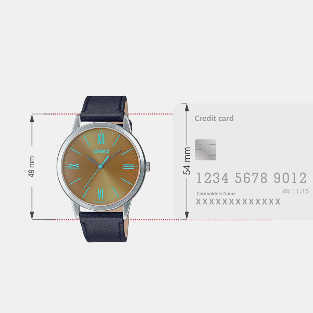 Enticer Men Quartz Brown Dial Analog Leather Watch A2011