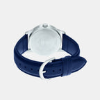 Enticer Men Quartz Silver Dial Analog Leather Watch A2025