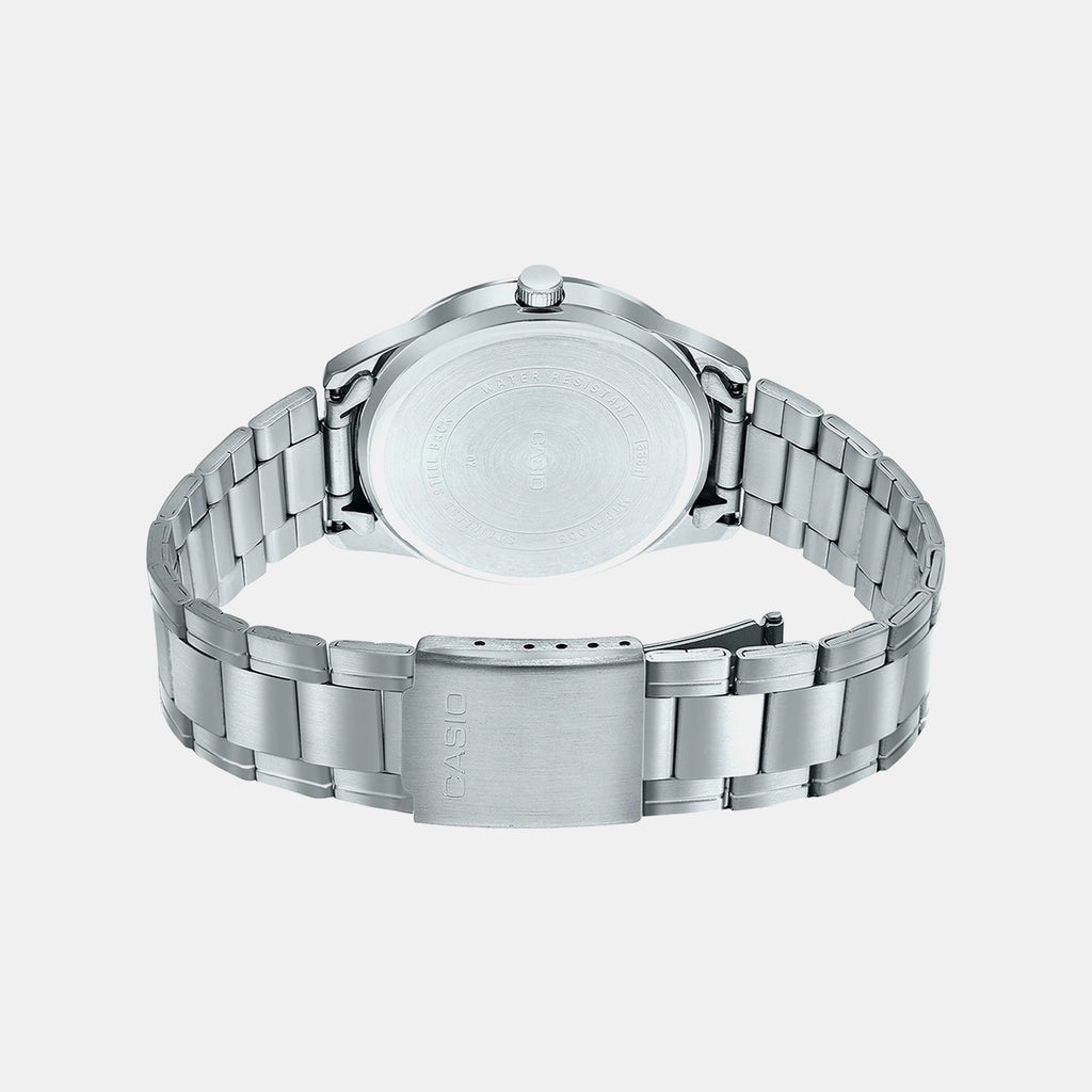 Enticer Men Quartz Silver Dial Analog Stainless Steel Watch A2032