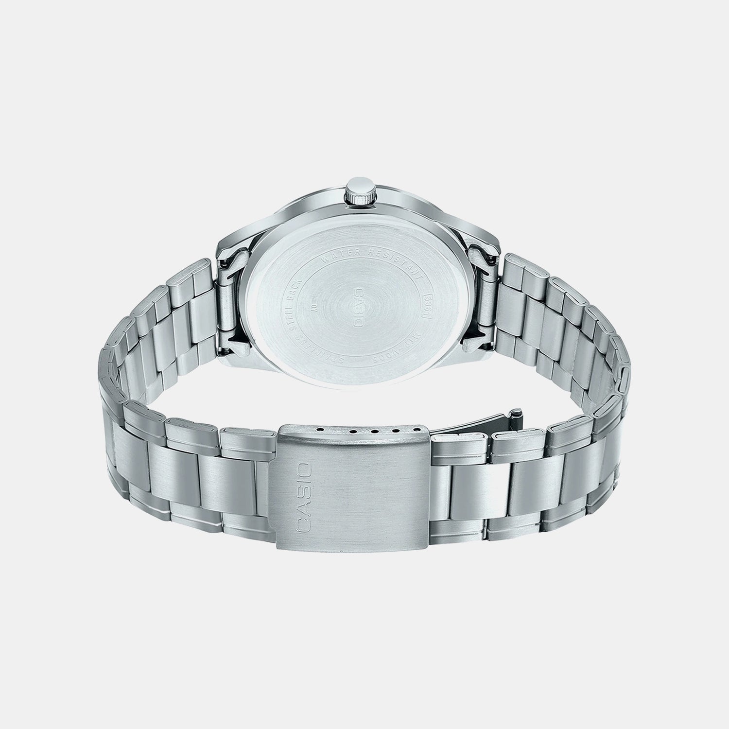 Enticer Men Quartz Silver Dial Analog Stainless Steel Watch A2032