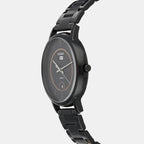 Enticer Men Quartz Black Dial Analog Stainless Steel Watch A2042