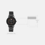 Enticer Men Quartz Black Dial Analog Stainless Steel Watch A2042