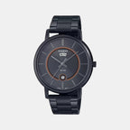 Enticer Men Quartz Black Dial Analog Stainless Steel Watch A2042